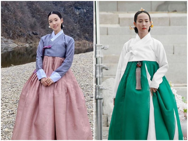 Hanbok được làm từ nhiều chất liệu khác nhau tùy vào mùa